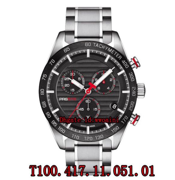 100 Movimento Swiss ETA original G10212 T1004171105101 Brand Swiss Watch Men039S Assista Sports Cronógrafo Quartz Relógios S9260562