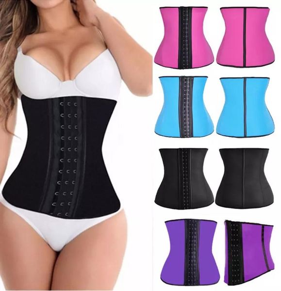 Allenatore della vita Black Body Shapers Women Women Fitness Slim Wiist Cincher Corset Beltwear Plus size Blue Blue Rose Red DHL 9294494