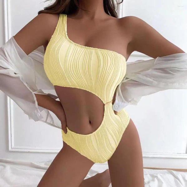 Swimwear's Swimwear Lady Wireless Summer Monokini imbottito costume da bagno imbottito sexy Amulo ad alta vita