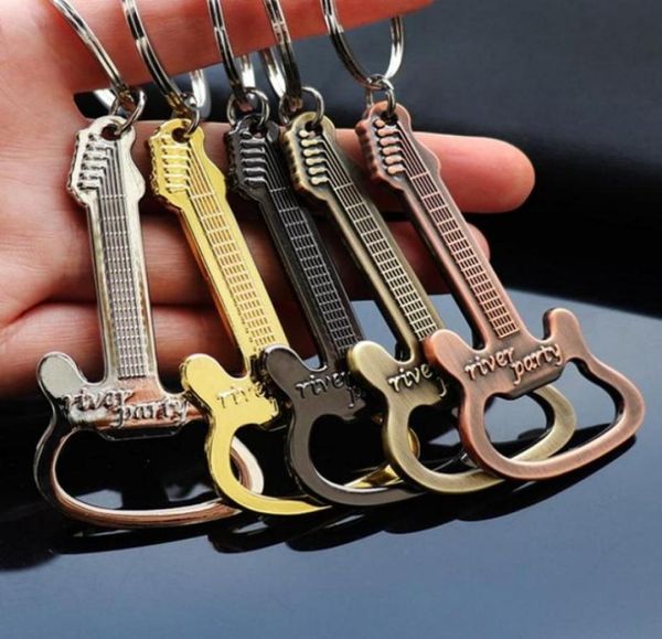 Подарочный цинк сплав пивной гитары открывает бутылочки для бутылочки для бутылочек для ключей Keyring Key Chaine Key Ring Kitchen Tools4280036