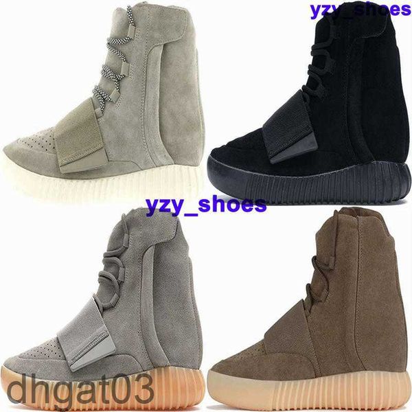 Maschile 750 sneaker allenatori casual euro 46 scarpe taglia 12 donne kanyes 9186 triplo bagliore grigio nero nella gomma marrone chiaro scuro West US12 High Top 12 7627 Piattaforma