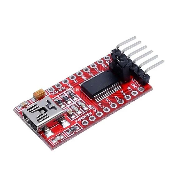 NEU FT232RL FTDI BASIC USB 3.3V 5V TTL Serial für Mini Download Kabel UART Interface -Konverter -Adaptermodul mit Kabeln für USB zu TTL