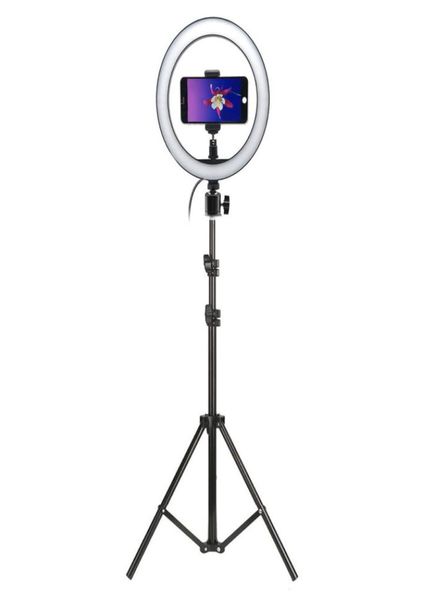 PONTRA LED LED Selfie Ring Light 10inch PO Studio Câmera Luz com Tripé Stand para Tik Tok Tok VK YouTube Live Video Makeup C1005204211