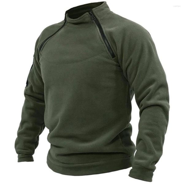 Herren Hoodies Military Sweatshirts Thin Fleece Pullover Mann Taktische Kleidung Punk Pullover Herbst Lose Pullever Feste Farbmäntel