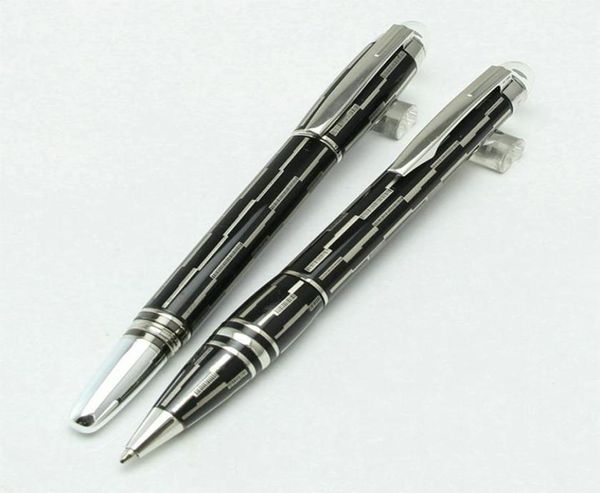 2pcslot Classique Starwaikers Black Metal Rollerball caneta caneta caneta com o número de série do Monte Brands Opção de abotoadia Sh2392567