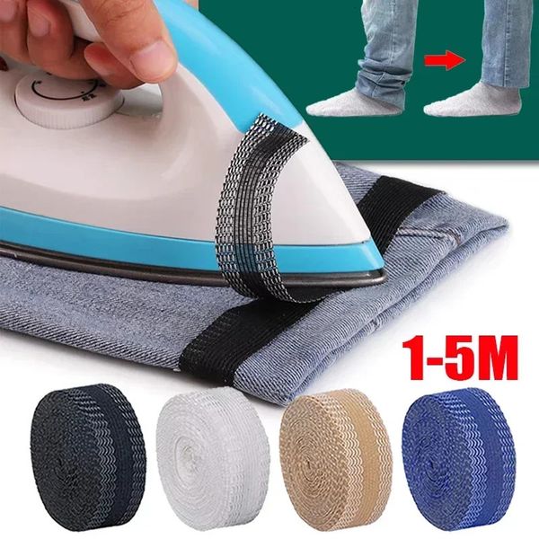 5m Adesivo per gamba per pantaloni autoaddetto Apertura di accorciamento pantaloni per bordo nastro per cucitura fai -da -te 240428