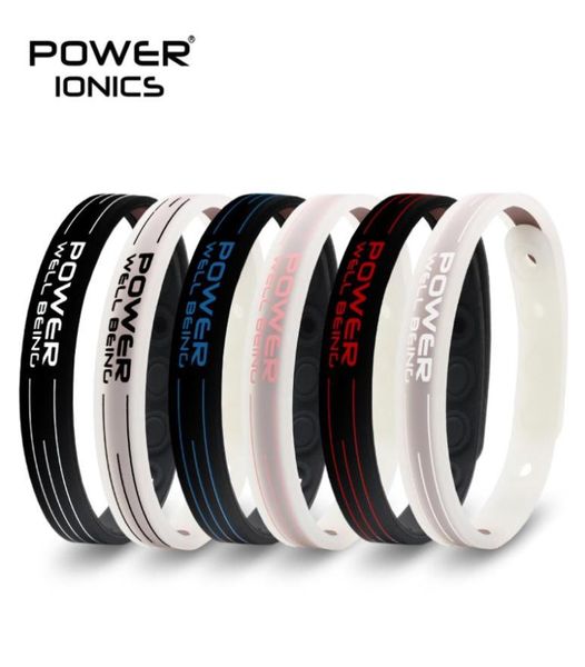 Power Ionics Bio Health Benifits Balanço de Ion Power Power Silicone Sports Cheker Tourmaline germânio Pulseira de pulseira 2202183058149