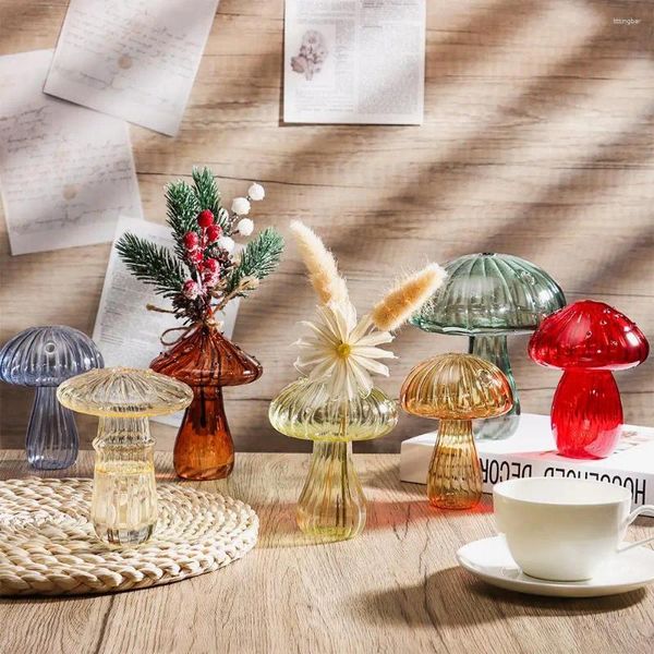 Vasi bottiglie di floreali di zucca in vetro trasparente vaso fata compleanno moderno vasi decorativi per decorazioni per camera delle piante