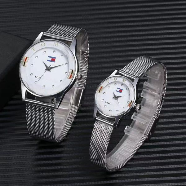 Klassiker versteckte Button Style Watch Women's Quartz Uhr Paar Internet Promi Casual Watch Luxus Designer Uhren Luxus Uhr