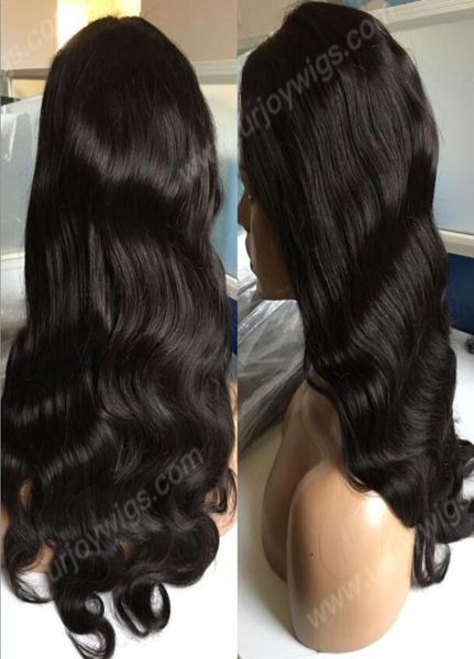 Ünlü peruklar dantel ön peruk 10a sınıf Malezya bakire remy insan saç vücut dalgası siyah kadınlar için tam dantel peruk 5732081