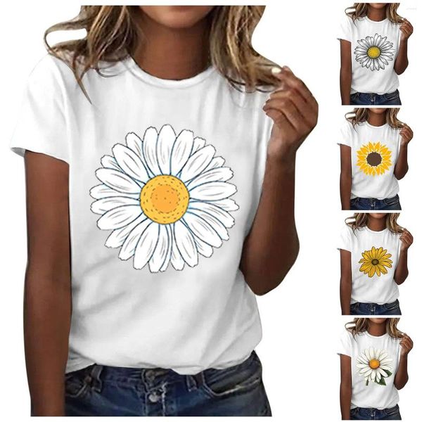 Camas de camisetas femininas T-shirt Mulheres mais tampos de verão para a modela