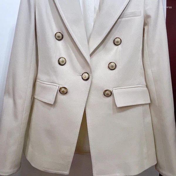 Kadın Ceketleri Vintage Kadınlar Sıradan Kıyafet O yakalı tam kollu mavi kot kot veya tüvit ceket 2024