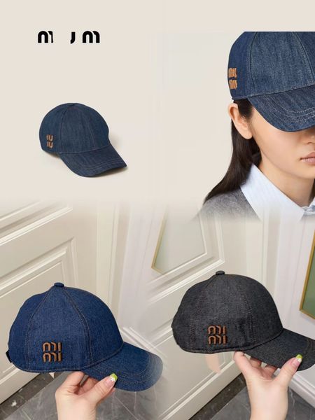 Frauen Cowboy Baseball Hat Designerin Miuccia Frühling/Sommer Elite Advanced Slim Fit Hut Fisherman Hat Multi Model Minimalist Elite Ladies Stickerei