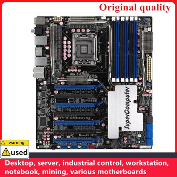 Placas -mãe para p6t7 supercomputador lga 1366 ddr3 atx Intel x58 overclocking desktop mainboard sata iii USB3.0