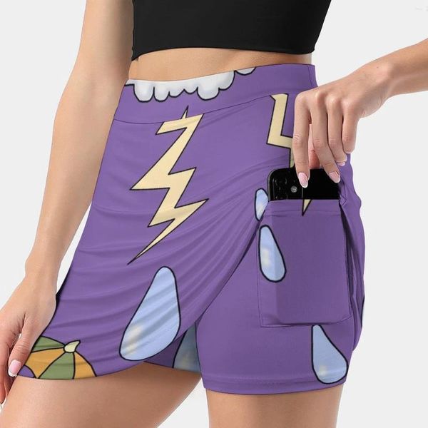 Etekler Miss Frizzle Weather kadın etek spor skort ile cep moda kore tarzı 4xl sihir