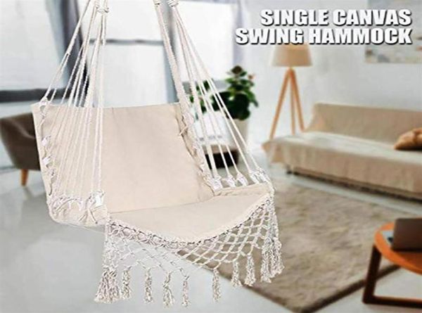 Amazza Nordica Hammock Bianco Outdoor Giardino interno Dormatorio Camera da letto Porta per bambini azionari per adulti Hammock3041562199 per adulti per adulti.