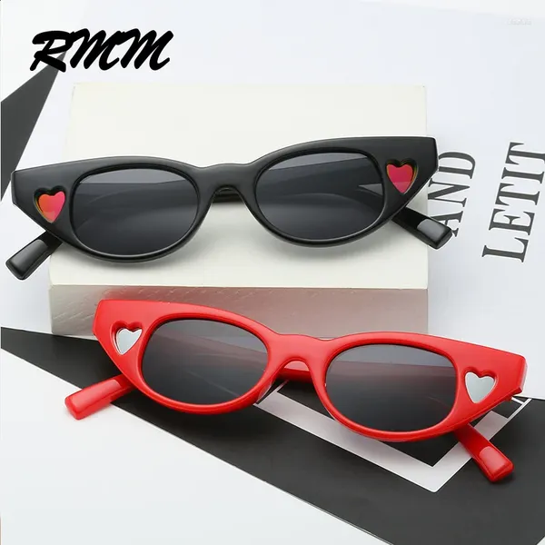 Sonnenbrille Mode Frauen lieben Herz kleiner Rahmen weibliche Vintage schöne Ins Cat Eye Brille Brille