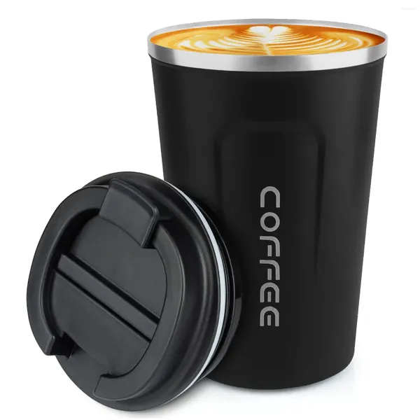 Garrafas de água 380/510ml Thermo Coffee Cup Caneca Mantenha quente fria para suco de chá de gelo de gelo