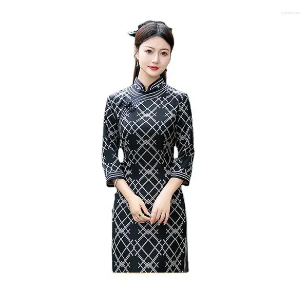 Ethnische Kleidung Cheongsam Mode Toast Schlanker Abendkleid Laufsteg Hochzeit gut Qualität Braut High-End-Künstlerprographie