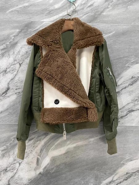 Jackets femininos 2024 Spring Autumn Luxury feminino moda PU couro causal casaco de peito duplo para feminino 3 colorido tutu
