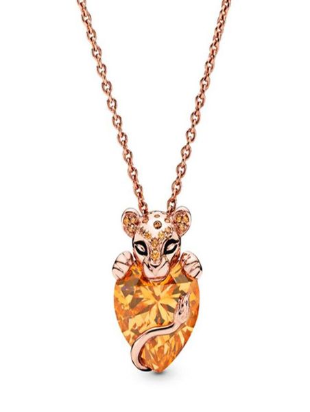 925 Стерлинговая серебряная принцесса в форме сердечного ожерелья подвеска для животных браслет для животных.