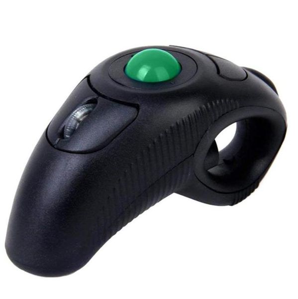 Topi USB 24GHz Wireless Finger Handhell Trackball Mouse per PC Laptop QJY99279D5032610