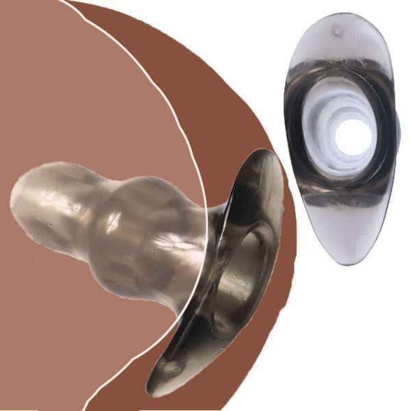 Contas anal galo dock de acesso completo plug hollow butt peephole brinquel