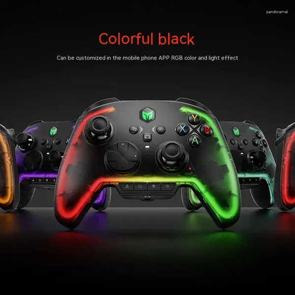 Игровые контроллеры оригинал 2024 Bigbigwon Rainbow 2 Pro Gaming Controller Controller Trigger Trigger FPS Беспроводной геймпад три режима джойстика для ПК -геймера