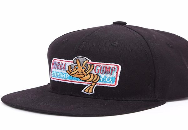 Arrivi casuali bubba gump ghrimp co -baseball hat designer forrest costume cosplay ricamato a berretto da snapback maschi e wome3600858