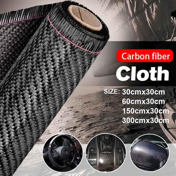 30/60/150/300cm 3k 200gsm0.2mmThickness com 30cm de tecido de fibra de carbono de fibra de carbono para carbono para carros comerciais