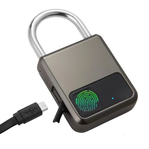 Impronta Impronta Improntallo impermeabile Smart Keyless Security Locker blocco di impronte digitali USB Antifasi per la palestra Bike Locker Gaglie 240422 240422