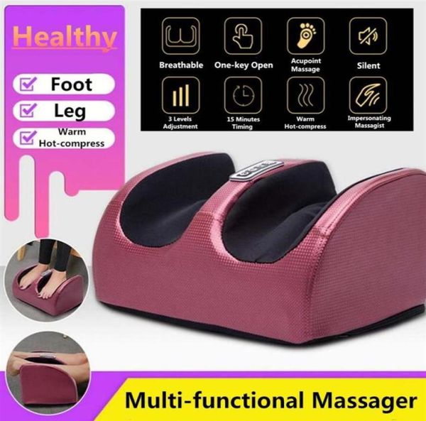 220 V Elektrische Heizung Fußkörpermassager Relaxation Kneten Rollen Vibrator Maschine Reflexzonenmassage