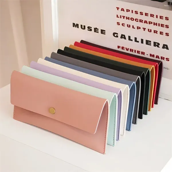 Brieftaschen koreanischer Stilumschlag eleganter PU -Leder tragbares Frauen Lange Clutch Bag Coin Geldbörse Multifunktional Veränderung Frau