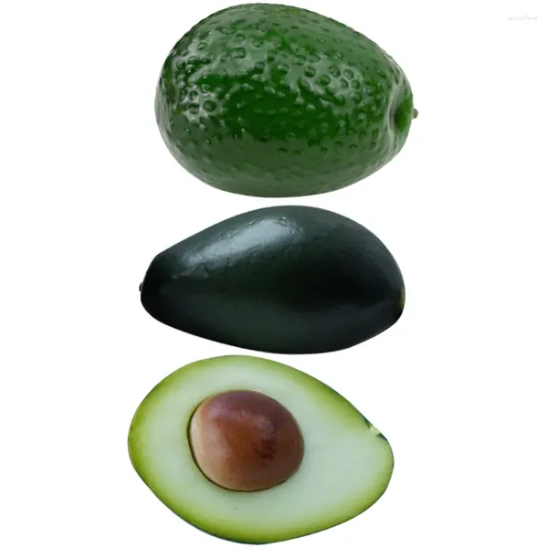 Decorazione per feste 3 PC per bambini giocattoli imitazione avocado Avocados Model Fruit Kids Cognition Fake