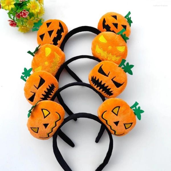 Haarclips Anhänger Keychain Halloween Kürbis -Hoop -Accessoires Urlaub Dekorationen Stirnband tragbare schöne lustige Haarband Frauen
