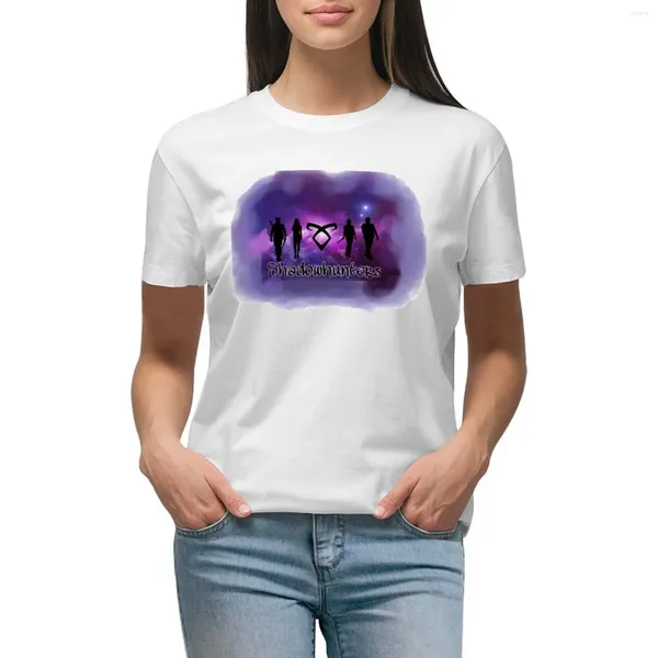 Polos femminile Shadowhunters per salvare la maglietta della maglietta dell'universo camicia da stampa animale per ragazze vestiti da donna kawaii magliette bianche da donna