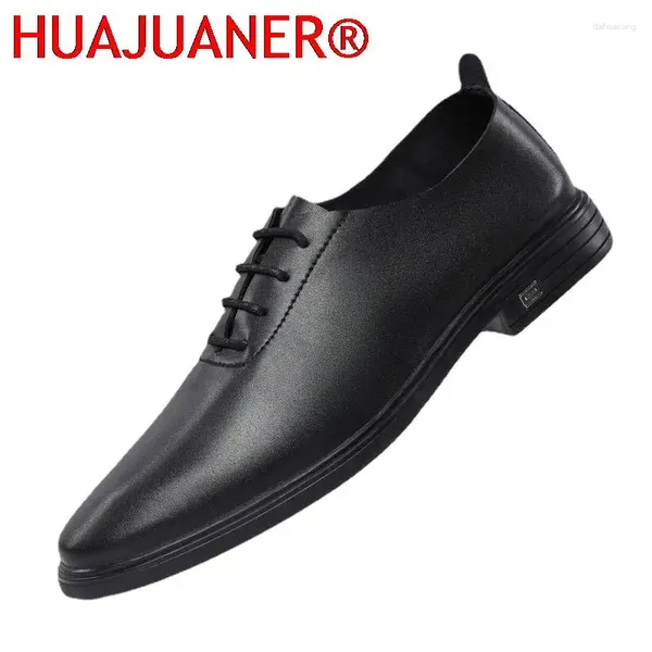 Freizeitschuhe Fashion Leder Männer Marke Leisure Walk Geschäft Hochzeit formelle männliche handgefertigte Gentleman Oxford Abendkleider