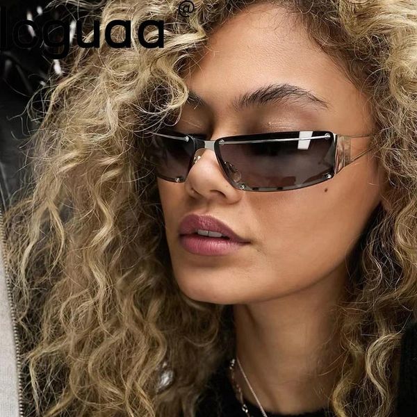 Occhiali da sole Fashion Y2K Funny Party Metal Sports Men Women Vintage Punk Sun Glasses Hip Hop Shades Uv400