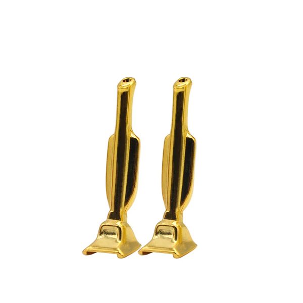 Shumph Shop mini oro/argento ginnascio snorter snorter tubo di metallo fumatori 2pc shisha giaccino shisha ginder rotolatore snuff snorter pulitori per la bocca punte della bocca Rig.