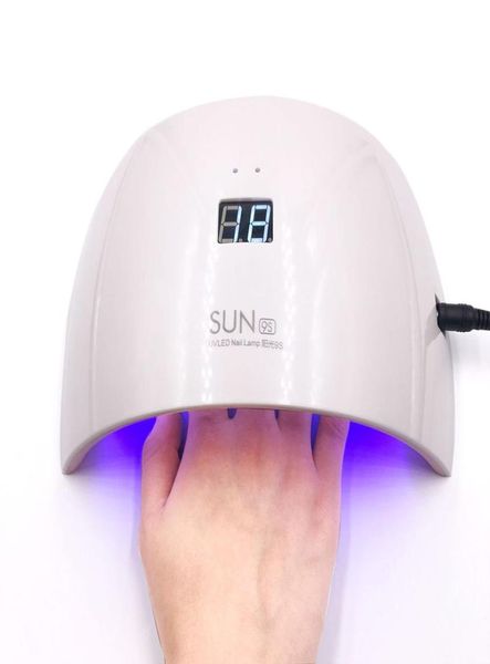 Sun9s Led Lamp Unh Nail 24W Lâmpada UV Secador para Manicure Art LED UV UNIF sensor automático Light Gel Secer Machine5447686