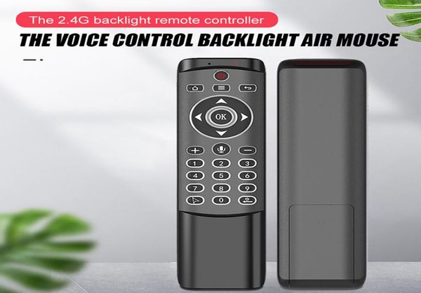 MT1 LARGA BENÇÃO VOZ REMOTO CONTROLE GYRO sem fio Air Mouse 24G Smart para Android TV Box Linux PC7887112