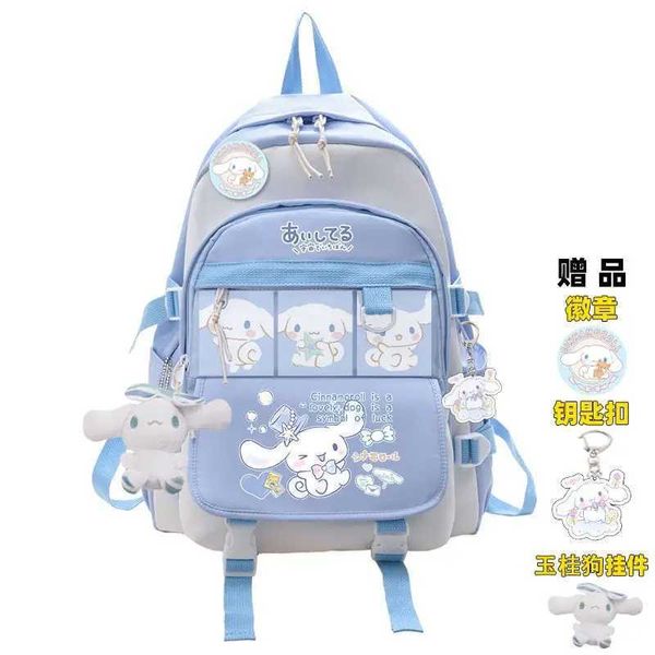 Peluche zaini sanrioed peluche zaino con cannella per bambini ragazzi blu borse blu borse kawaii borse per la scuola studentessa computer grande regalol2405