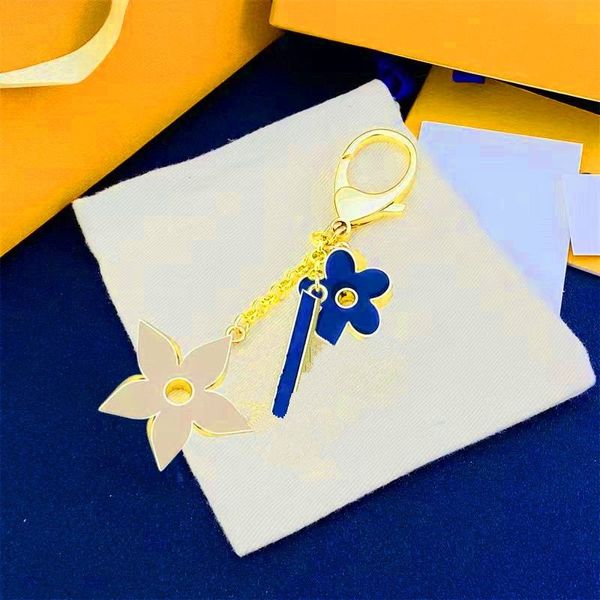 Designer Schlüsselbund Brieftasche Accessoire Wallet Card Halter Luxus Keychainself Defense Schlüsselanhänger Schlüsselbeutel Kirschschlüsselketten Sonnenblumen Schlüsselbund Sicherheit Schlüsselanhänger