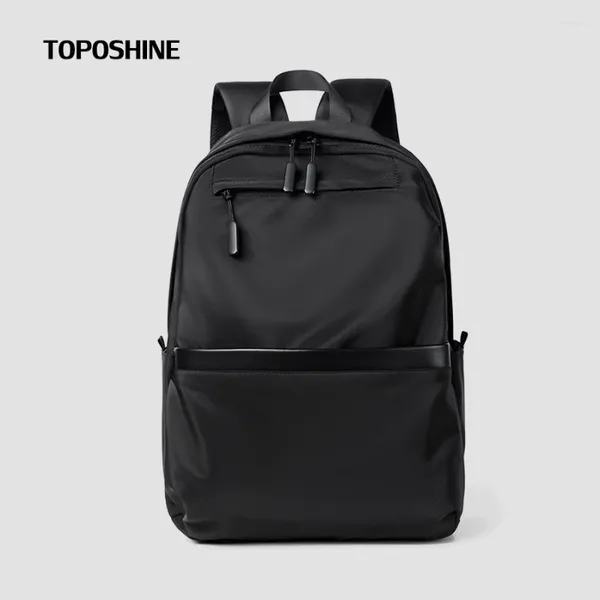 Рюкзак Toposhine 3 Colors Black Nylon Men Business Travel Male Retro Bag Сумка для ноутбуков мужская школа спортивные сумки