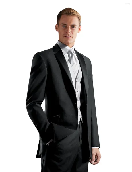 Herrenanzüge One Button Designer Anzug 3 Teile Set Tuxedos Prom Party