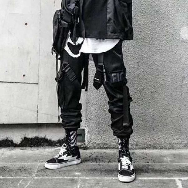 Мужские брюки Harajuku Jogger Brouss Mens Cargo Casual Pants Fashion Sports Stars Mens Y2K Pocket Sport