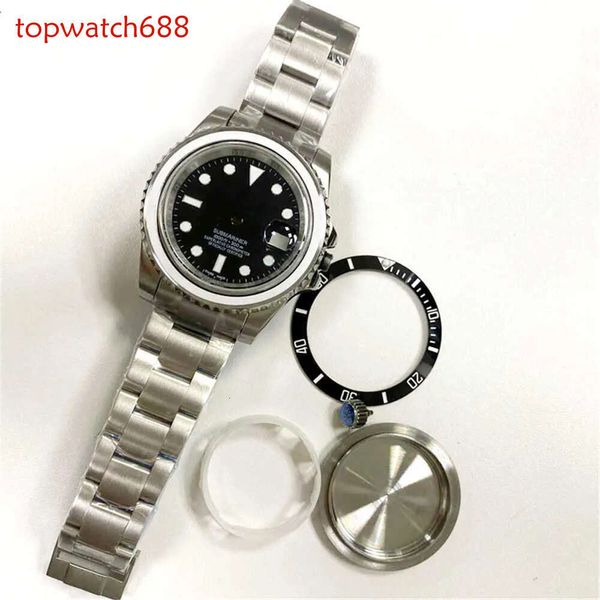 Mingzhu 2813 40mm 316 Caso di sostituzione della custodia in acciaio per Miyota 8215 821A Movimento di orologio automatico (con) H0915