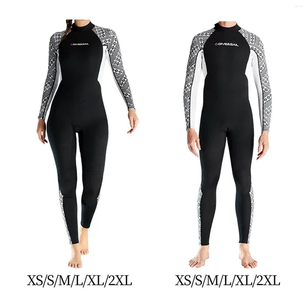 Женские купальные костюмы взрослые изделия 3 -мм неопреностой водонепроницаемый холодный плавательный костюм на молнии