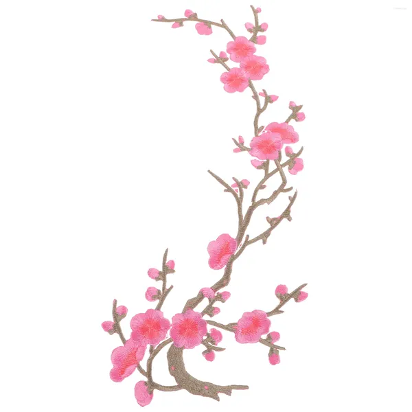 Colarinho de cachorro Roupa de renda de renda de renda de pacotes de computador para roupas Bordado de flor Plum Blossom
