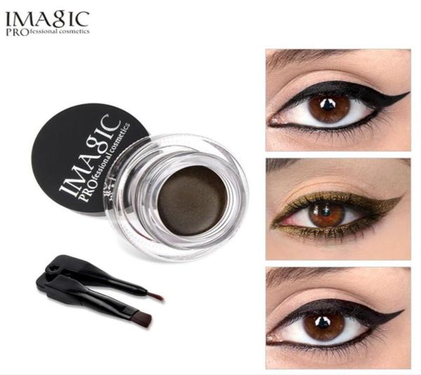 Eyeliner em gel imaginatal que não floresce a paleta de maquiagem fosca e creme de gel de linear de olho à prova d'água com pincel8672868